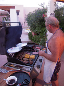 A barbi lunch cooked by Carl